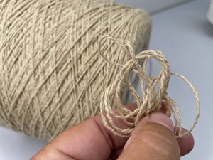 Setalino - silke / hør garn i smuk sabbia, 100 gram